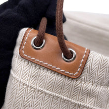 Load image into Gallery viewer, HERMES Fourbi Natural Toile Chevrons Barenia Leather Size 25
