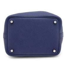 Load image into Gallery viewer, HERMES Picotin Lock Blue Encre Taurillon Clemence Size PM
