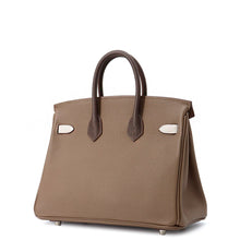 Load image into Gallery viewer, HERMES Birkin tricolor Etoupe/Grease Pail/Ebene Epsom Size 25
