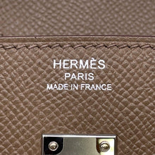 Load image into Gallery viewer, HERMES Birkin tricolor Etoupe/Grease Pail/Ebene Epsom Size 25
