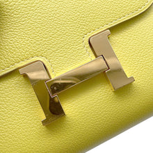 将图像加载到图库查看器中，HERMES Constance Slim Lime Evercolor
