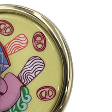 Load image into Gallery viewer, HERMES Medaille Funny Ice Cream Necklace Size PM Yellow Metal
