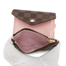 将图像加载到图库查看器中，LOUIS VUITTON Portefeuille Victorine Rose BallerineN61700 Damier Ebene Canvas
