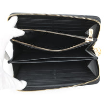 将图像加载到图库查看器中，LOUIS VUITTON Zippy Wallet NoirM81510 Monogram Lamb Leather
