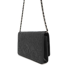 Load image into Gallery viewer, CHANEL Camellia Chain wallet BlackA47421 Lambskin
