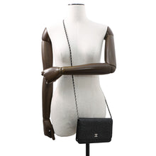 Load image into Gallery viewer, CHANEL Camellia Chain wallet BlackA47421 Lambskin
