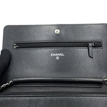 Load image into Gallery viewer, CHANEL Camellia Chain wallet BlackA47421 Lambskin
