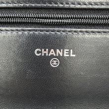 Load image into Gallery viewer, CHANEL Camellia Chain wallet BlackA47421 Lambskin
