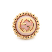 Load image into Gallery viewer, GUCCI Interlocking G 2way Single Earrings Pink Metal Rhinestone
