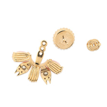 Load image into Gallery viewer, GUCCI Interlocking G 2way Single Earrings Pink Metal Rhinestone
