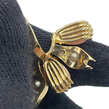 Load image into Gallery viewer, GUCCI Interlocking G 2way Single Earrings Pink Metal Rhinestone
