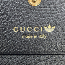 Load image into Gallery viewer, GUCCI Adidas collaboration Horsebit Shoulder wallet Black702248 Leather
