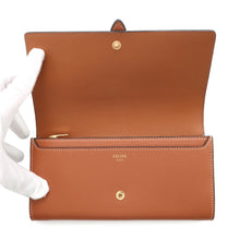 Load image into Gallery viewer, CELINE Large wallet Brown10M053GHH.04LU Sapuru Calf Leather

