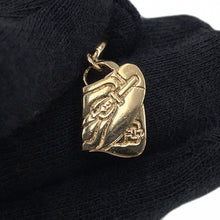 Load image into Gallery viewer, Dior Saddlebag Motif Earrings Gold Metal
