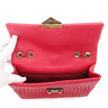 将图像加载到图库查看器中，CHANEL Design Stitch ChainShoulder Bag Pink Lambskin
