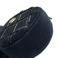将图像加载到图库查看器中，CHANEL Matelasse ChainShoulder Bag Black Velour Faux Pearl
