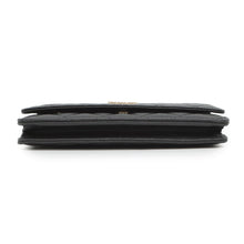 将图像加载到图库查看器中，CHANEL Matelasse Chain wallet BlackAP3516 Caviar Leather

