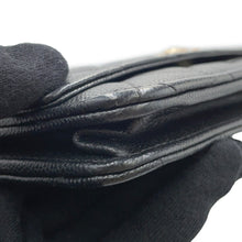 将图像加载到图库查看器中，CHANEL Matelasse Chain wallet BlackAP3516 Caviar Leather
