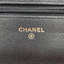 将图像加载到图库查看器中，CHANEL Matelasse Chain wallet BlackAP3516 Caviar Leather
