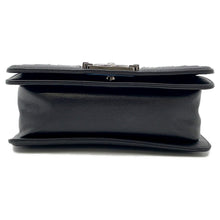 Load image into Gallery viewer, CHANEL Boy Chanel ChainShoulder Bag Black/Silver Lambskin Bijoux Size Small
