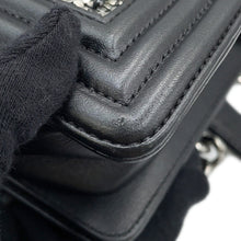 Load image into Gallery viewer, CHANEL Boy Chanel ChainShoulder Bag Black/Silver Lambskin Bijoux Size Small

