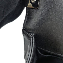Load image into Gallery viewer, CHANEL Boy Chanel ChainShoulder Bag Black/Silver Lambskin Bijoux Size Small

