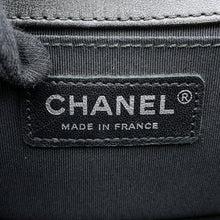 Load image into Gallery viewer, CHANEL Boy Chanel ChainShoulder Bag Black/Silver Lambskin Bijoux Size Small
