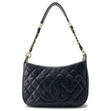 将图像加载到图库查看器中，CHANEL Matelasse CC Logo One Shoulder Bag BlackA20993 Caviar Leather
