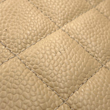 将图像加载到图库查看器中，CHANEL Matelasse Chain wallet BeigeA33814 Caviar Leather
