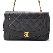 将图像加载到图库查看器中，CHANEL Diana ChainShoulder Bag BlackA01165 Lambskin
