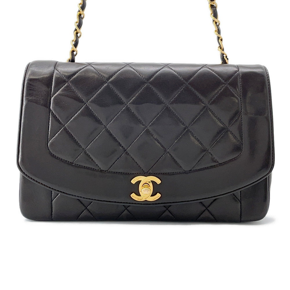 CHANEL Diana ChainShoulder Bag BlackA01165 Lambskin
