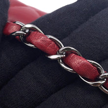 将图像加载到图库查看器中，CHANEL Matelasse ChainShoulder Bag Red Lambskin
