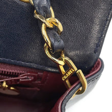 将图像加载到图库查看器中，CHANEL Diana ChainShoulder Bag Navy Lambskin
