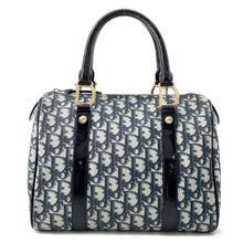 Load image into Gallery viewer, Dior Trotter Travel Bag Navy PVC Patent Leather
