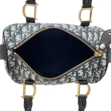 Load image into Gallery viewer, Dior Trotter Travel Bag Navy PVC Patent Leather
