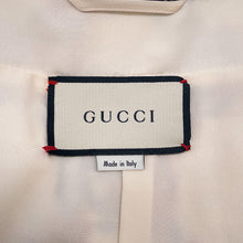 将图像加载到图库查看器中，GUCCI ★GG No-Collar Jacket Size 42 Ivory/Multicolor569926 Tweed
