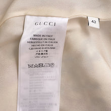 Load image into Gallery viewer, GUCCI GG No Collar Jacket Size 42 Ivory/Multicolor569926 Tweed
