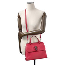 Load image into Gallery viewer, GUCCI Daily 2WAY Handbag Red370831 Bamboo Leather
