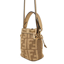 Load image into Gallery viewer, FENDI Montrezor Gold8BS010 Straw Leather Size Mini
