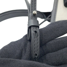 Load image into Gallery viewer, BALENCIAGA Navy Kabas Natural/Black390346 Canvas Size XS
