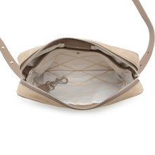 将图像加载到图库查看器中，Delvaux Shoulder Bag Beige Leather
