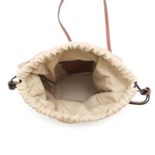 Load image into Gallery viewer, Chloe Woody Small Basket BeigeCHC22SS381G55101 Straw Canvas
