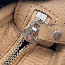 将图像加载到图库查看器中，BURBERRY One Shoulder Bag Beige Leather
