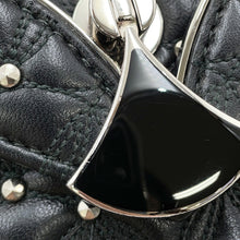 将图像加载到图库查看器中，BVLGARI Diva Dream ChainShoulder Black Leather
