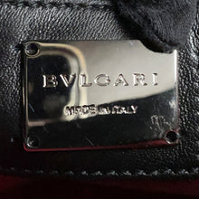 将图像加载到图库查看器中，BVLGARI Diva Dream ChainShoulder Black Leather
