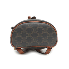 将图像加载到图库查看器中，CELINE Triomphe Falco Backpack Tan197662 PVC Calf Leather Size Mini
