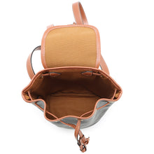 将图像加载到图库查看器中，CELINE Triomphe Falco Backpack Tan197662 PVC Calf Leather Size Mini
