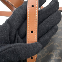 将图像加载到图库查看器中，CELINE Triomphe Falco Backpack Tan197662 PVC Calf Leather Size Mini
