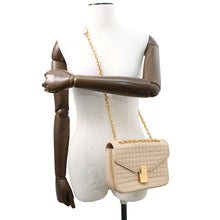 将图像加载到图库查看器中，CELINE SmallCShoulder Bag Beige188403BFC Leather
