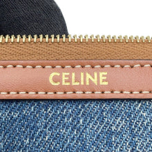 将图像加载到图库查看器中，CELINE With StrapSmallPouch Blue/Brown10J502 Denim

